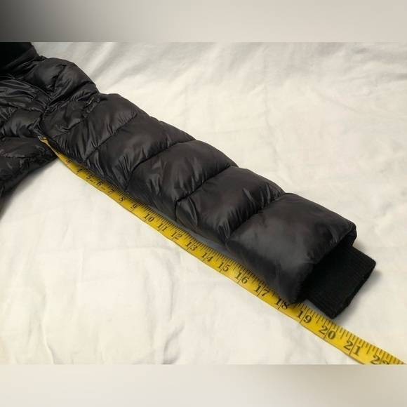 Bernardo Black Full Zip Snap Button Long Puffer Jacket Womens Size XS - Picture 14 of 16